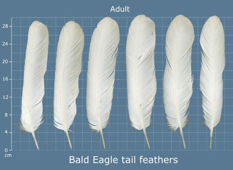 USFWS Feather Atlas Adult Bald Eagle tail feathers in definitive plumage