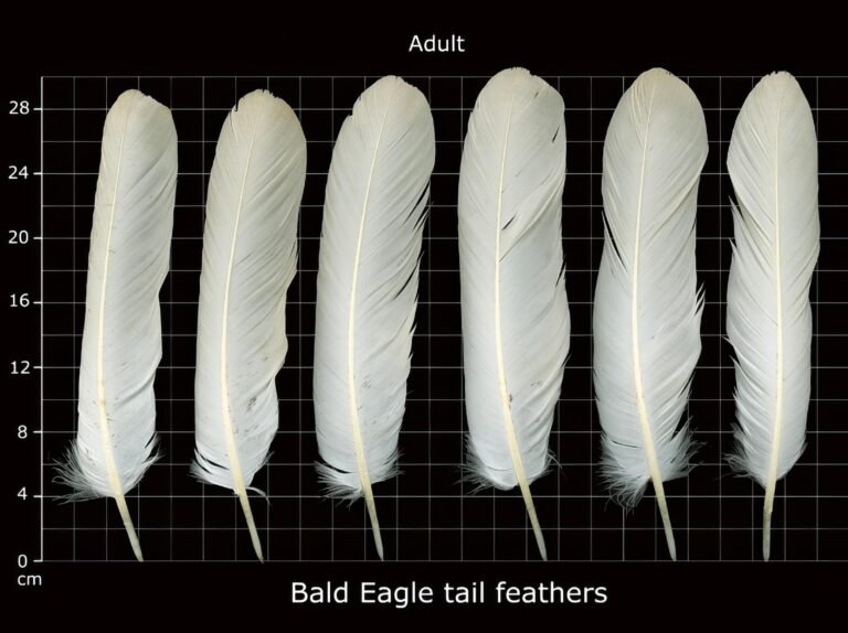 USFWS Feather Atlas Adult Bald Eagle tail feathers in definitive plumage