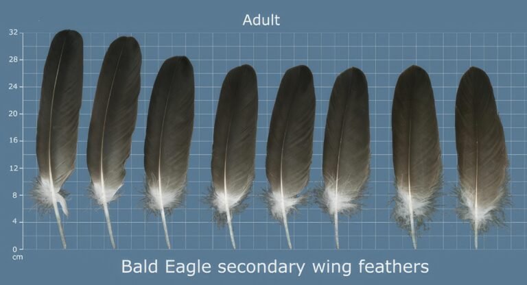 USFWS Feather Atlas Adult Bald Eagle secondary wing feathers