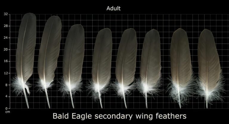 USFWS Feather Atlas Adult Bald Eagle definitive plumage secondary wing feathers